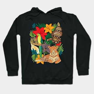 Jungle animals of Amazonia Hoodie